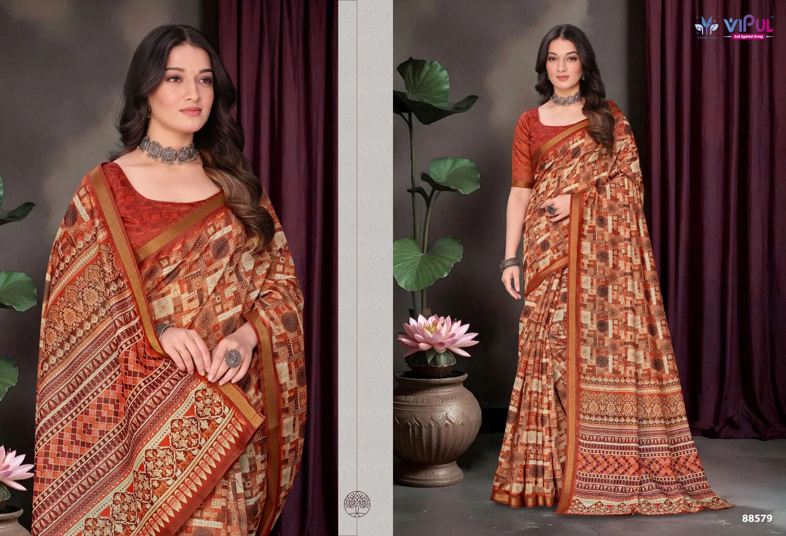 Amrapali Vol 2 By Vipul Cotton Daily Wear Saree Exporters In India